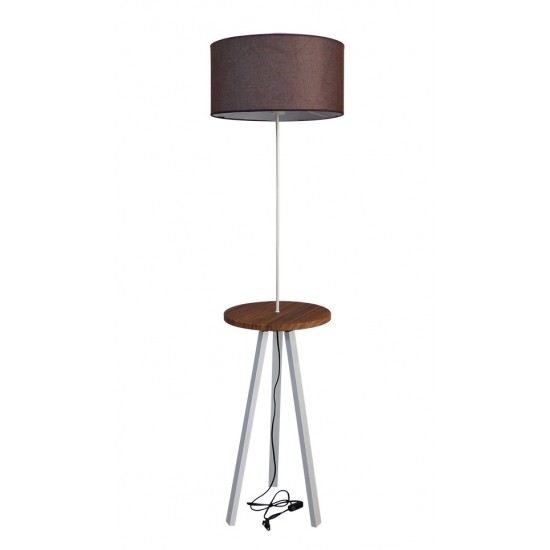 FLW-03 WHITE Φωτιστικό δαπέδου με αμπαζούρ H156cm