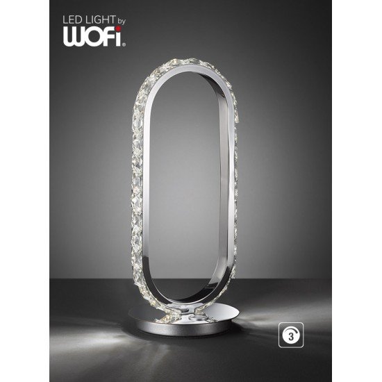 Πορτατίφ led "Harley" (χρώμιο με κρύσταλλα)