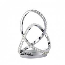 Πορτατίφ led "Abro" (χρώμιο με κρύσταλλα)