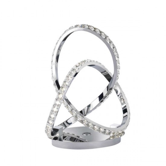 Πορτατίφ led "Abro" (χρώμιο με κρύσταλλα)