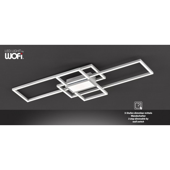 Οροφής led "zenit" 28w 2700lm Νίκελ Ματ Οροφής led "zenit" 28w 2700lm Νίκελ Ματ