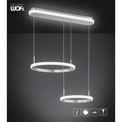 Κρεμαστό Led "Newa" 34w 2550lm Νίκελ ματ