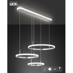 Κρεμαστό Led "Newa" 60w 4100lm Νίκελ ματ