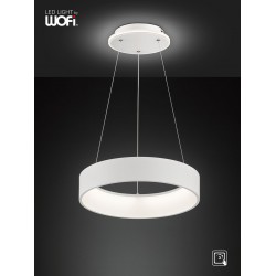 Κρεμαστό led "Shay" 31,5w 2500lm Ø45cm Λευκό