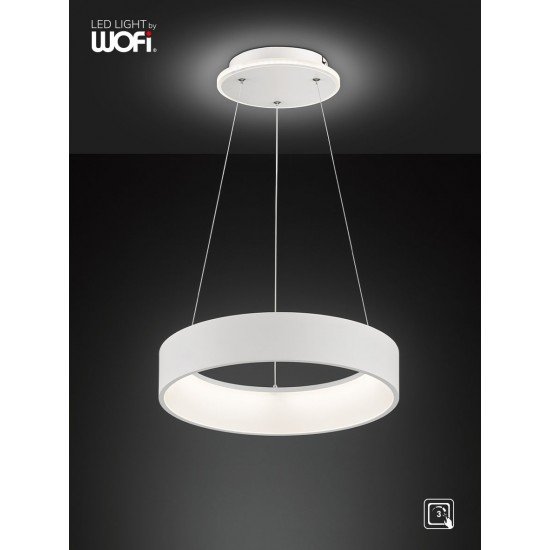 Κρεμαστό led "Shay" 31,5w 2500lm Ø45cm Λευκό Κρεμαστό led "Shay" 31,5w 2500lm Ø45cm Λευκό