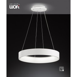 Κρεμαστό led "Shay" 39w 3650lm Ø60cm Λευκό
