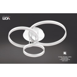 Οροφής led "vaasa" 58w 3900lm Λευκό