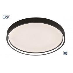 Πλαφονιέρα led "Dubai" Ø45 27,5w 2400lm Μαύρη