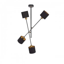 Οροφής "Orion" 4 x E14 μαύρο/χρυσό