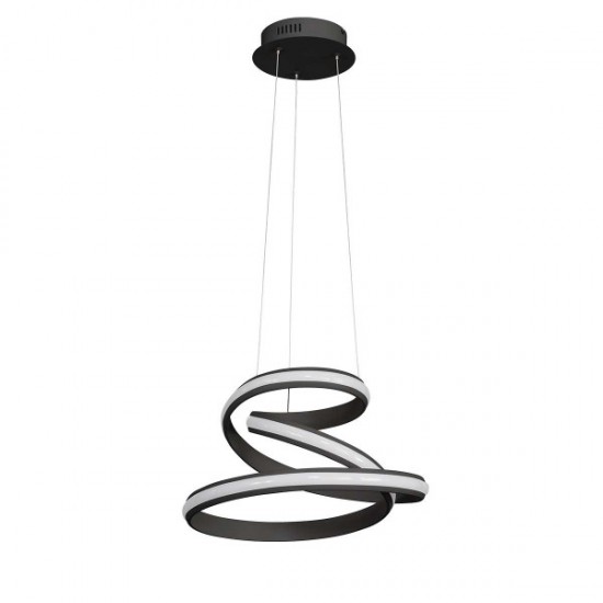 Κρεμαστό Led "Tess" 32w 2000lm μαύρο Κρεμαστό Led "Tess" 32w 2000lm μαύρο