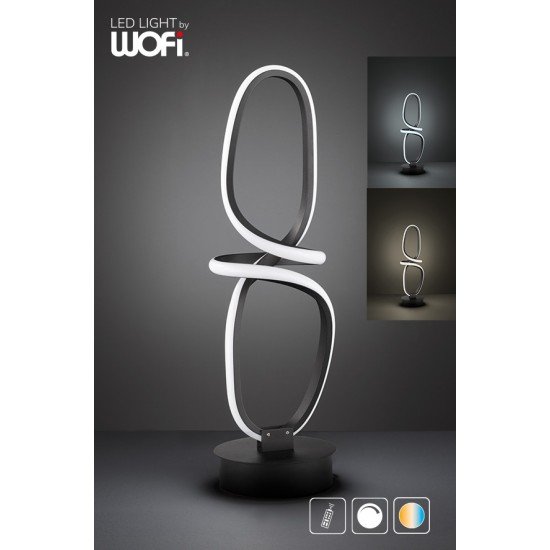 Πορτατίφ led "Madison" Μαύρο 3cct με control