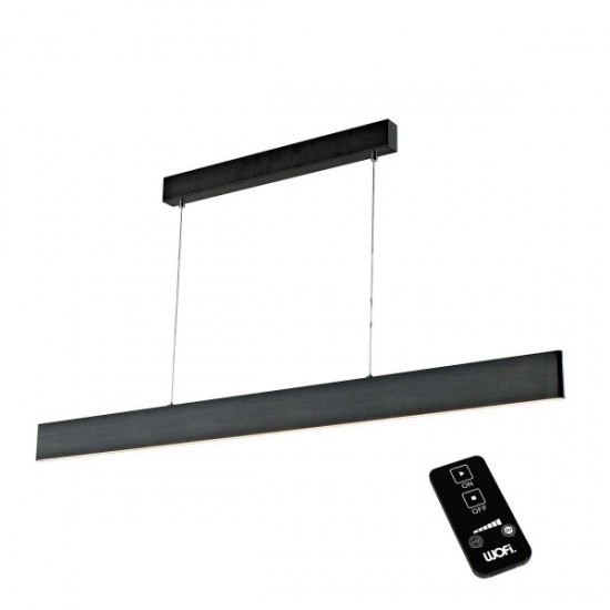 Κρεμαστή ράγα led "Sileas" 33w 2100lm μαύρη