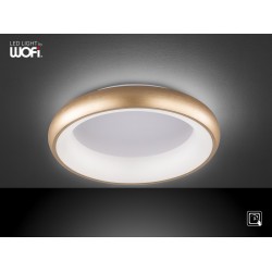 Πλαφονιέρα led "Poona" Ø45 31w 2600lm χρυσό ματ