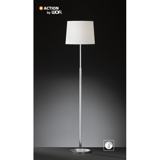 Δαπέδου led "Hilver" 21w 1800lm 156cm χρώμιο