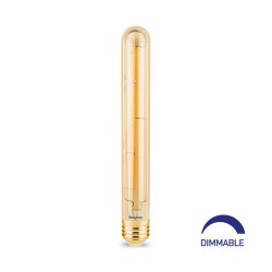 Λάμπα led T30 filament μελί 6W E27 2200K dimmable