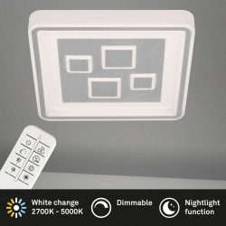 Πλαφονιέρα 42W, 4000 Lumen με τηλεχειριστήριο (CCT)