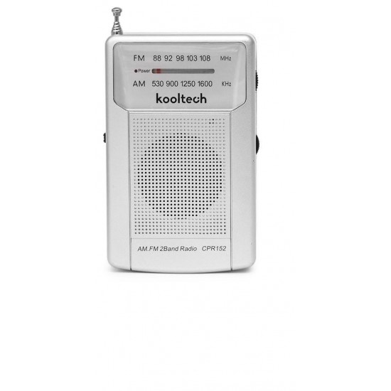 Ραδιόφωνο μπαταρίας (ασημί)