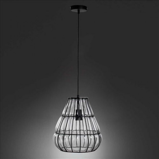 Κρεμαστό μονόφωτο "BANKS" Ε27 Ø29cm