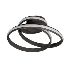 Οροφής led "Tess" 32w 2100lm μαύρο