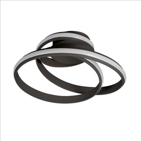 Οροφής led "Tess" 32w 2100lm μαύρο