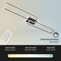 Φωτιστικό led "Frame" 40w 5200lm CCT μαύρο