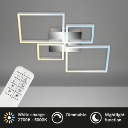 Φωτιστικό led "Frame" 38w 4000lm CCT χρώμιο/χρώμιο σατινέ