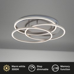 Φωτιστικό led "Frame" 49,5w 4050lm 3000k νίκελ σατινέ