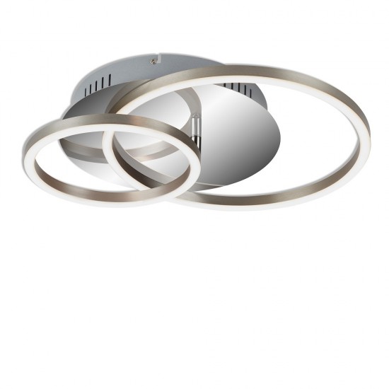 Φωτιστικό led "Frame" 24,5w 2800lm 3000k χρώμιο/χρώμιο σατινέ