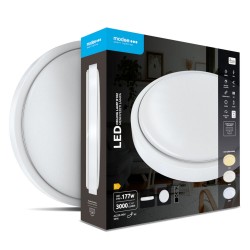Πλαφονιέρα led 24W, CCT με CONTROL, 3000lm, Ø38 cm