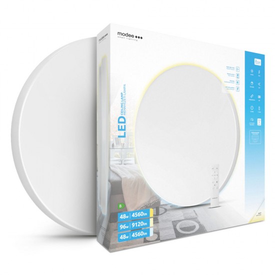 Πλαφονιέρα led 96W, CCT με CONTROL, 9120 lm, Ø48 cm