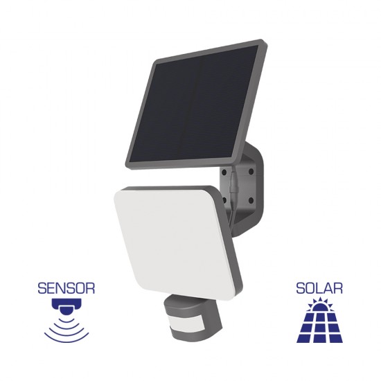 Προβολέας ηλιακός (solar) IP54 15w 1500lm CCT με ανίχνευση