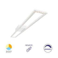 Οροφής led "Crystal" 40w 4400lm CCT με Control