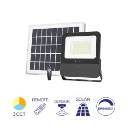 Προβολέας ηλιακός (solar) IP65 100w (30w) 600lm 3CCT