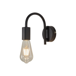 Απλικα Τοίχου Ε27 Μαυρη