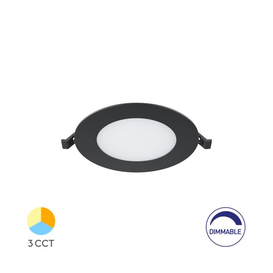 Πάνελ 6w CCT Dimmable Μαύρο
