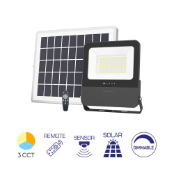 Προβολέας ηλιακός (solar) IP65 75w (250w) 3000lm 3CCT 2m Καλώδιο