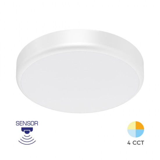 Πλαφονιέρα led "Grande" 20w 4in1 2000lm IP54 με ανίχνευση κίνησης και μέρα νύχτα