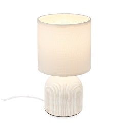 Πορτατίφ "Ino" κεραμικό 28cm (λάμπα Ε14) λευκό