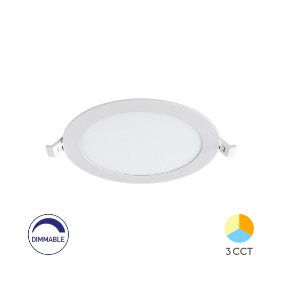 Πάνελ 12w 3CCT Dimmable Λευκό