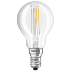 Λάμπα led "filament" διάφανη σφαιρική E14 4w 4000k 470lm
