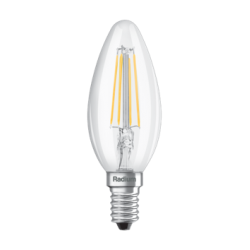Λάμπα led "filament" διάφανη κερί E14 6,5w 2700k 806lm