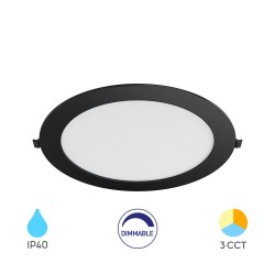 Πάνελ 18w 3CCT Dimmable Μαύρο