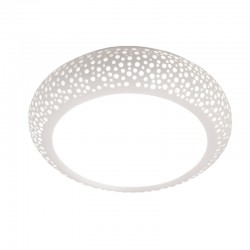 InLight Πλαφονιέρα οροφής λευκή από γύψο 4XE27 D:50cm (42155-Α)