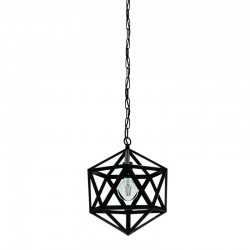 InLight Κρεμαστό φωτιστικό από μαύρο μέταλλο 1XE27 D:30cm (4418-BL)