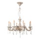 InLight Κρεμαστό φωτιστικό από μέταλλο σε μπεζ πατίνα και κρύσταλλα 8XE14 D:65cm (5304-8) InLight Κρεμαστό φωτιστικό από μέταλλο σε μπεζ πατίνα και κρύσταλλα 8XE14 D:65cm (5304-8)