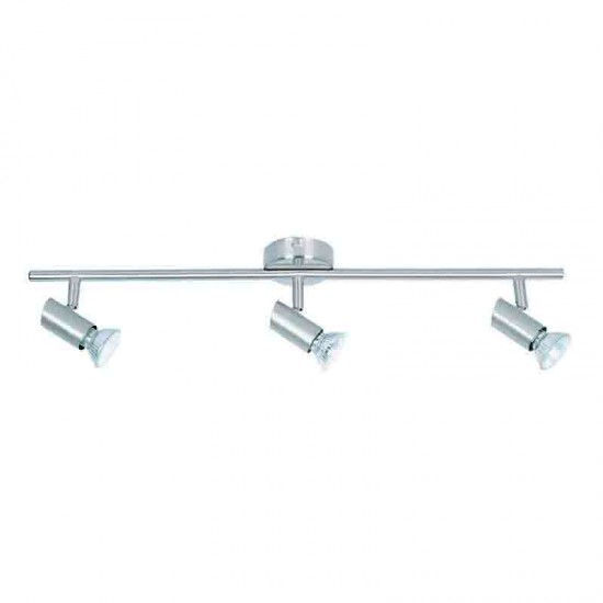 InLight Επιτοίχιο σποτ από μέταλλο σε νίκελ ματ απόχρωση 3XGU10 D:60cm (9076-3Φ-Νίκελ Ματ)