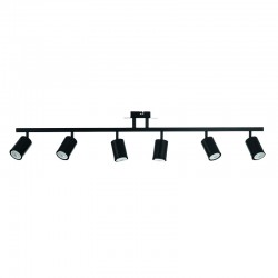 InLight Επιτοίχιο σποτ από μέταλλο σε μαύρη απόχρωση 6XGU10 D:110cm (9081-6)
