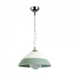 InLight Κρεμαστό φωτιστικό από ασημί γυαλί 1XE27 D:35cm (4409-Α-Ασημί)