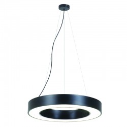 InLight Κρεμαστό φωτιστικό LED 50W 4000K σε μαύρη απόχρωση D:80cm (6171-80-BL)