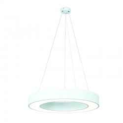 InLight Κρεμαστό φωτιστικό LED 50W 4000K σε λευκή απόχρωση D:80cm (6171-80-WH)